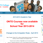 onto-ltd.com ONTO College - Intellihosts Web Hosting, Design, Development and Maintenance Project